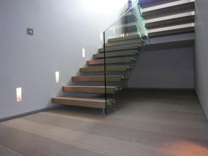 portaikkorakenne puulasiteräs minimalistinen