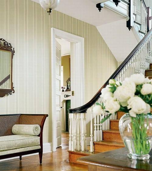 portaikko idea sohva seinäpeili ranskalainen tyyli maalaismainen talo