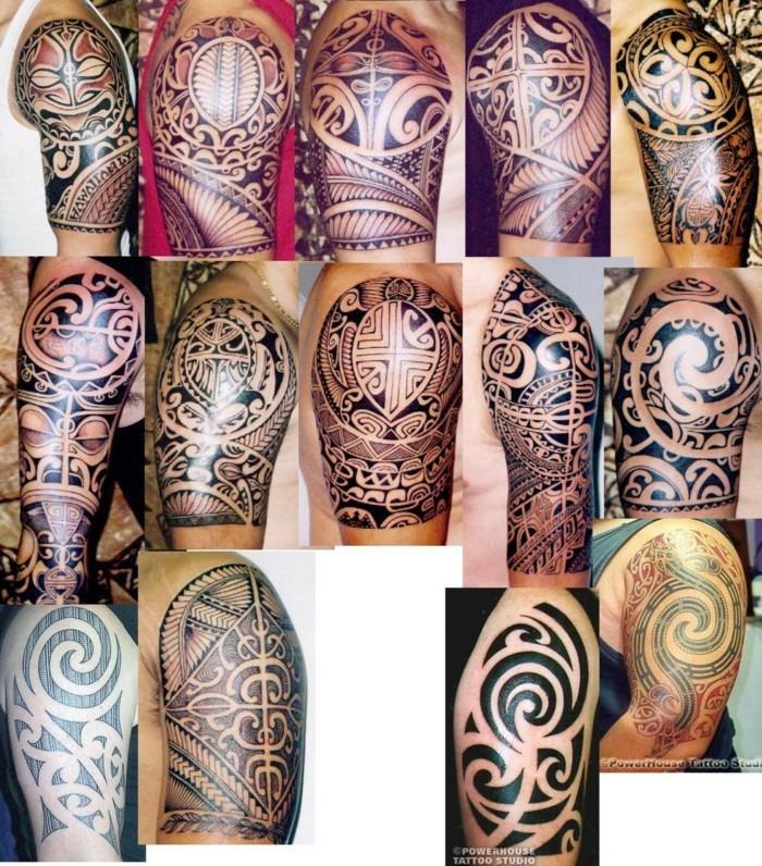heimo motiivit maori tatuointi olkavarret miehet
