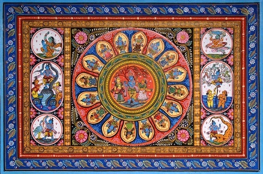 Patachitra festmények