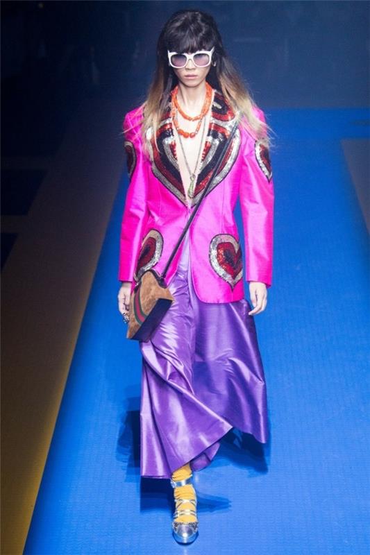 vuoden ultravioletti pantone -väri gucci -kevätmallisto