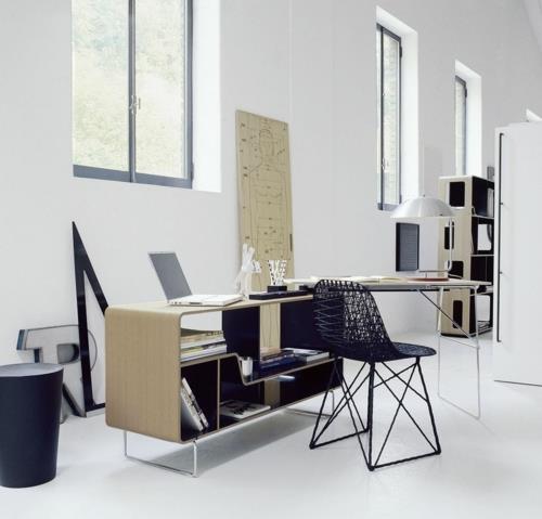 erittäin moderni viileä toimistomalli työpöytä minimalistinen tuoli