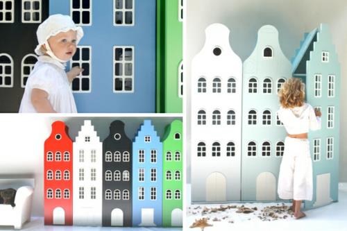epätavalliset lasten vuoteet ja kaapit valkoinen pinta