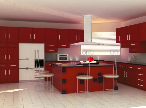 moduuli keittiökalusteiden suunnitteluideoita keittiö punainen suuri huone