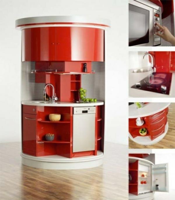 moduuli keittiökalusteiden suunnitteluideoita keittiö punainen soikea muoto