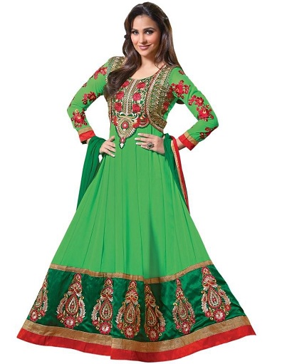 Fűzetlen Anarkali Salwar öltöny