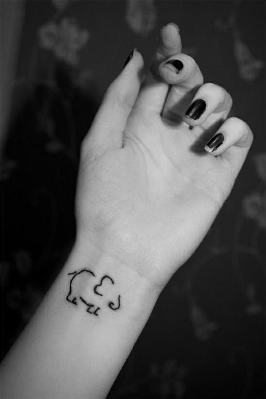 kyynärvarren tatuointimallit norsu