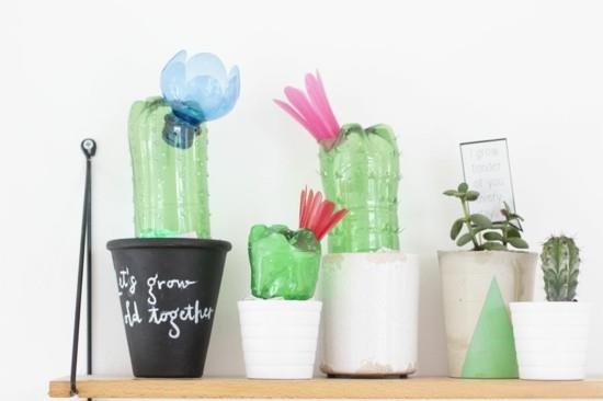 upcycling idea kaktus koristelu basten