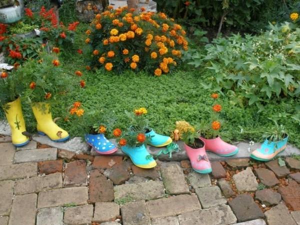 kierrätys kesäkoriste kengät ja saappaat