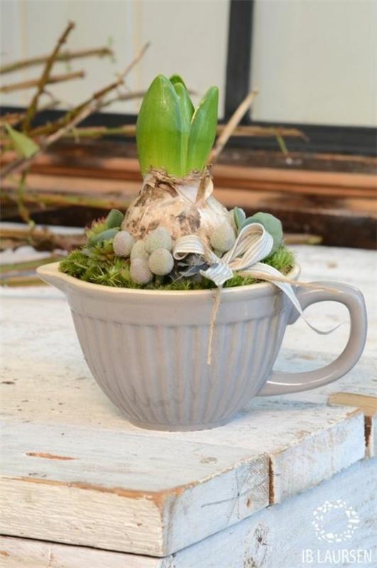 upcycling vintage pääsiäinen ikkunalaudan koristelu