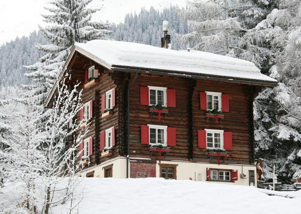 loma -asunnot Sveitsin Alppien talo