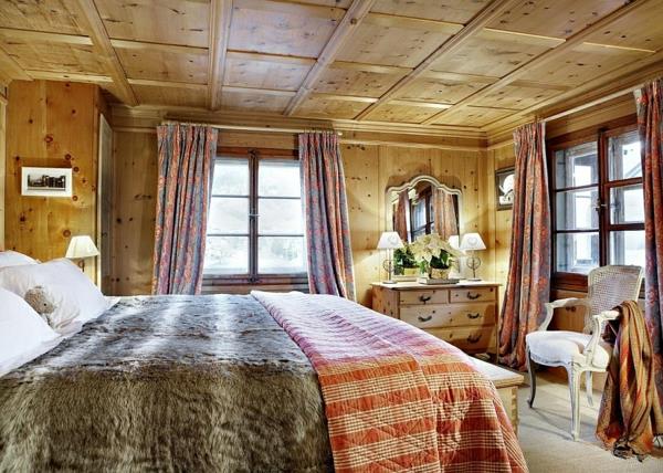 loma -asunnot Sveitsin Alpit makuuhuoneen suunnittelu
