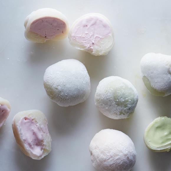 vanilja mansikka mochi jäätelö resepti