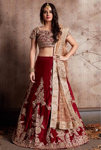 Micro Velvet Lehenga