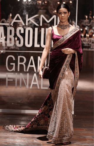 Net Velvet Saree