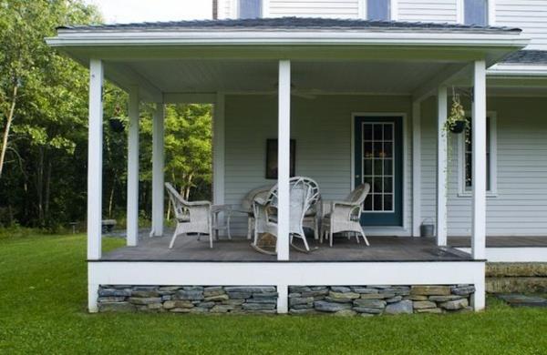 veranta rakentaa amerikkalaisia ​​puutaloja terassisuunnittelu