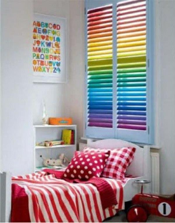 pimennysverho lastenhuone sateenkaaren värit