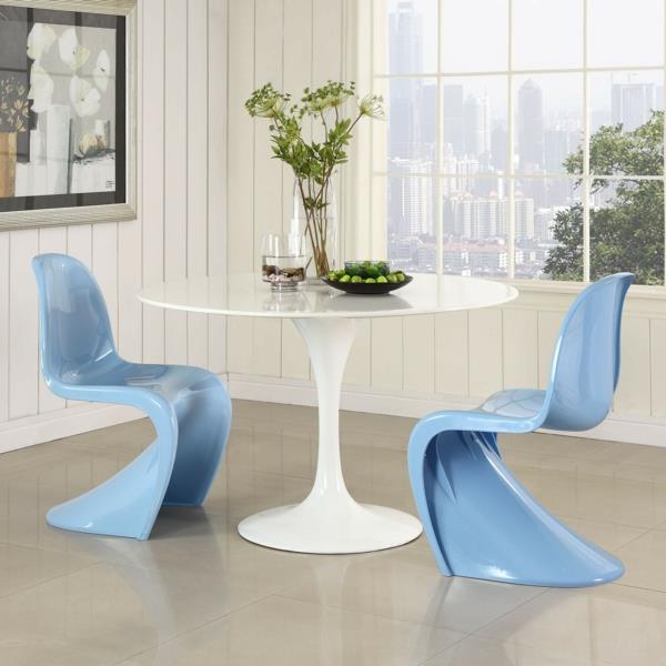 verner panton tuoli sininen tanskalainen design -huonekalut
