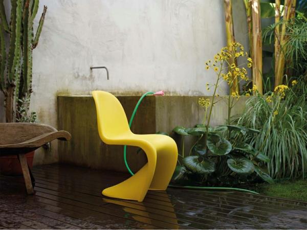 verner panton tuoli keltainen tanskalainen design -huonekalut