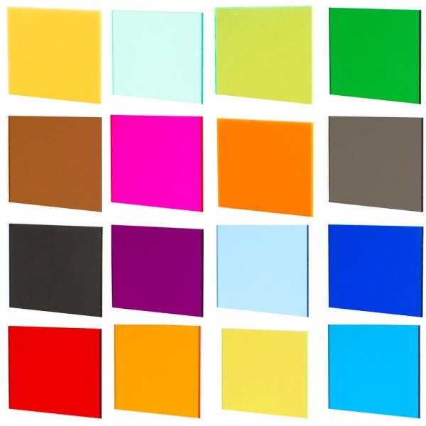 eri sävyjä - monia värejä akryylilasia