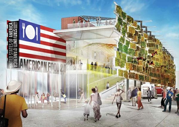 pystysuora puutarha USA Pavilion Milan Expo 5 sisäänkäynti