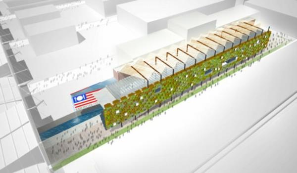 pystysuora puutarha USA Pavilion Milan Expo 5 -hanke