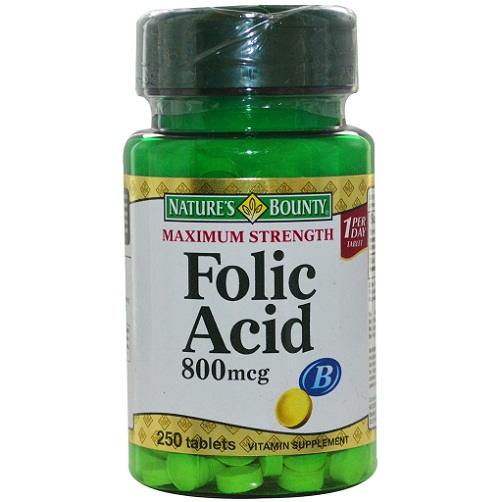 Nature's Bounty Folic Acid (400 mcg), usmagede 250 tabletter