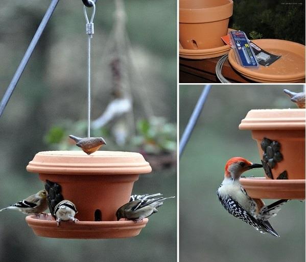 Lintujen syöttölaitteen suunnitelma birdhouse -lautaset