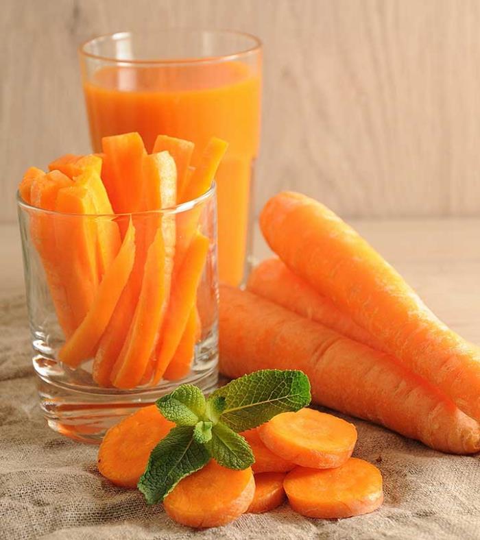 suojautua koronavirukselta porkkanat syö porkkanamehua juo minttua