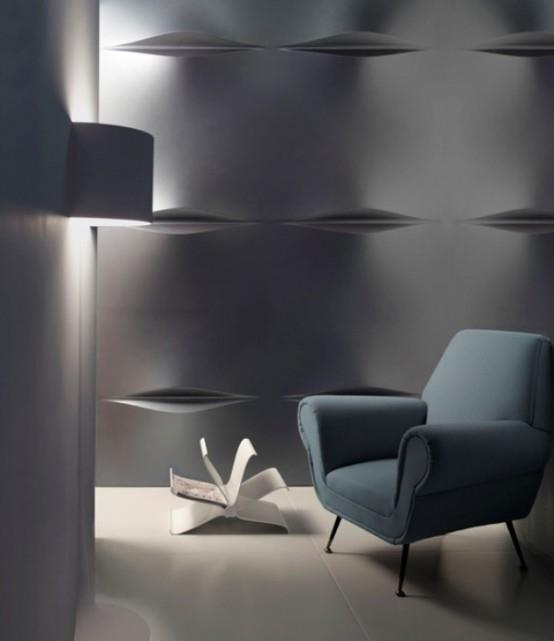 seinäpäällyste 3D hopeanvalkoinen moderni minimalistinen valon yksinkertaisuus