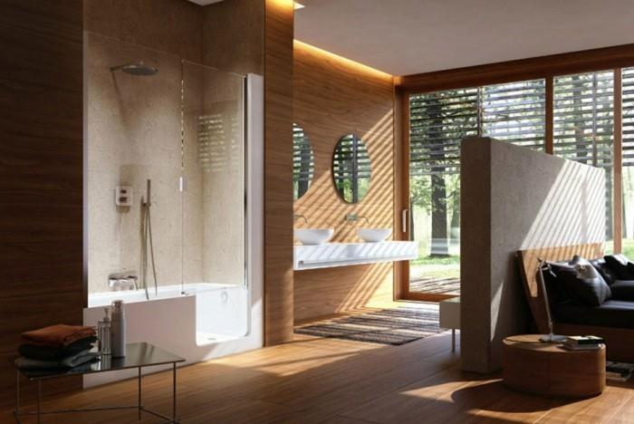 puinen seinäkoriste kylpyhuoneessa