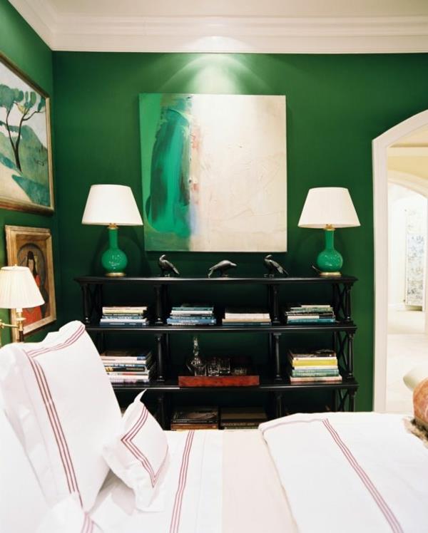 seinän väri vihreänä väriideoita seinän suunnittelu tyylikäs kiilto