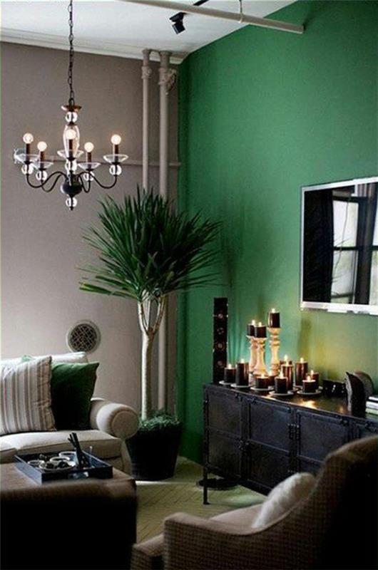 seinän väri vihreänä väriideoita seinän suunnittelu vihreä