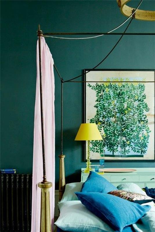 seinä-väri-vihreä-väri-ideoita-seinä-suunnittelu-huonejakajat