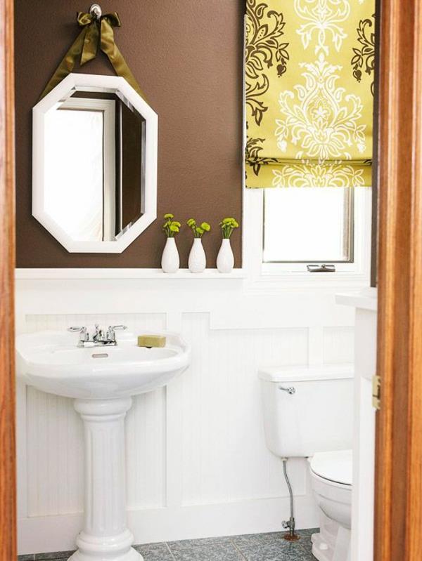 seinän väri ruskeat sävyt kylpyhuoneen pesuallas