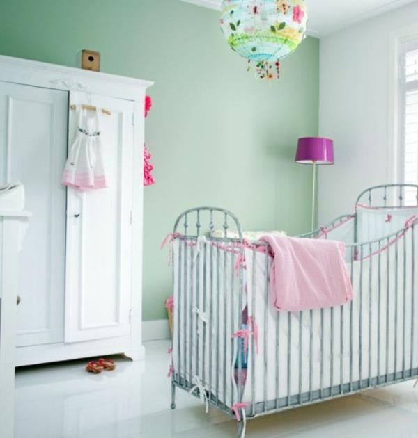 Pastellisävyt seinän väreinä värit suunnittelu vauvan huone