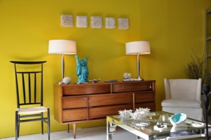 seinän värit seinäväripaletin esimerkit funky yellow 6913 tapete2