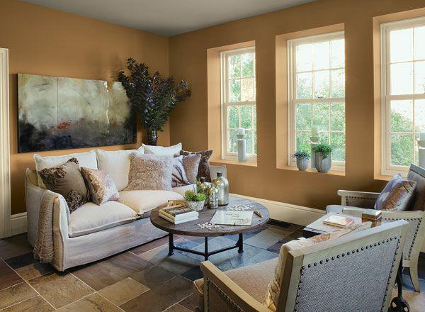 seinän värit olohuone beige ruskea värisuunnittelu