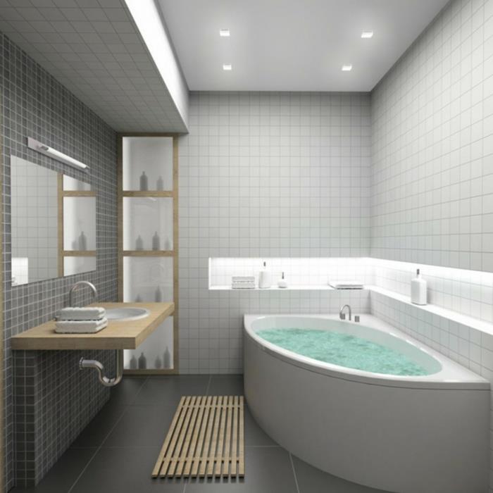 seinälaatat kylpyhuone pieni kylpyamme kylpymatto
