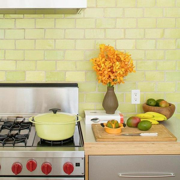 seinälaatat keittiö vihreä kiiltävä