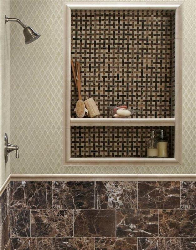 seinän suunnitteluideat laatat kylpyhuoneen krakelee -tekniikka