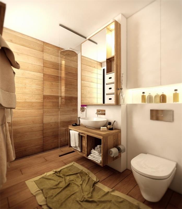 seinän suunnitteluideoita pieni kylpyhuoneen mattojuoksija
