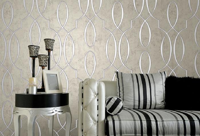 seinän suunnitteluideoita seinän taustakuva ylellinen tyylikäs sohva olohuoneen raidallinen kuvio
