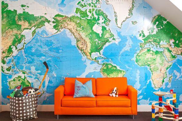 seinä design kansio maailma oranssi sohva suunnittelu merenkulku tyyliin