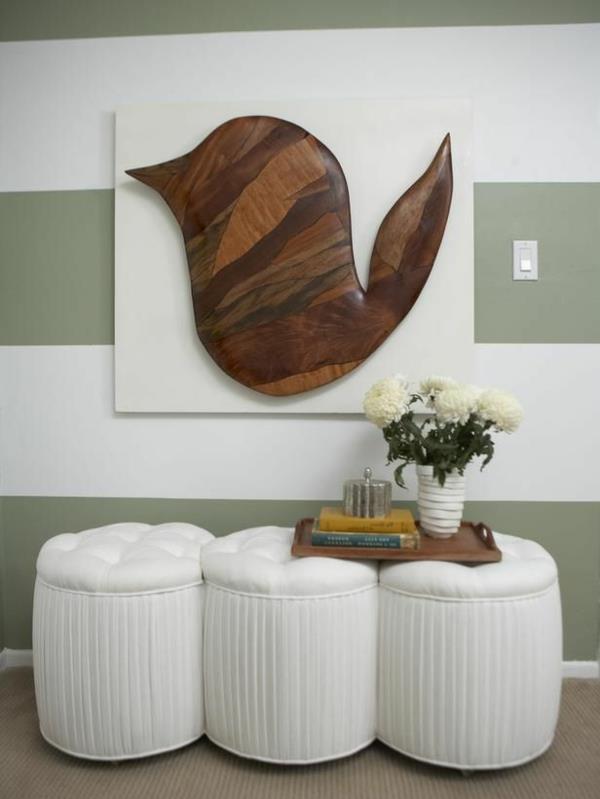seinän suunnittelu puuseinätaiteella DIY -taide abstrakti seinäkoriste puulla