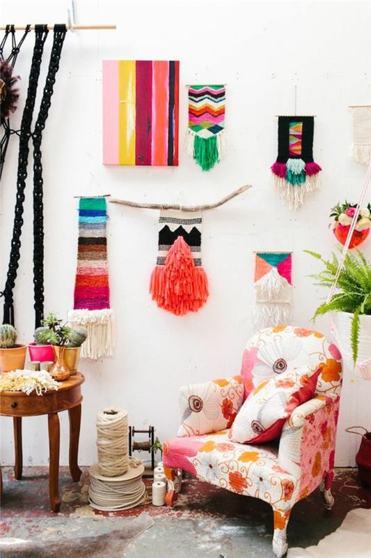 seinäideat seinäkoristeiden diy idea neulonta macrame etnomotoivinen bloglovin