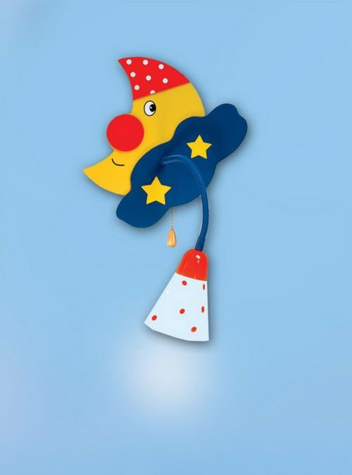 seinävalaisin lastenhuoneessa suunnittelija idea moon stars