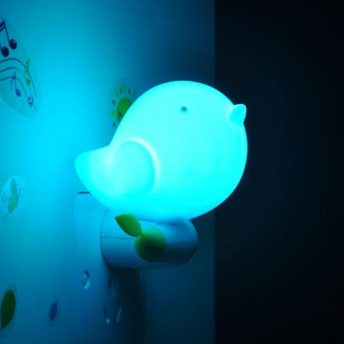 seinävalaisin lastenhuone led -valo lintu lastenhuoneen suunnittelu