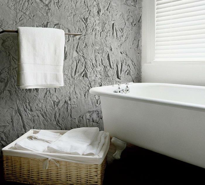 seinäpaneelit kivi näyttää kylpyhuone design kylpyamme