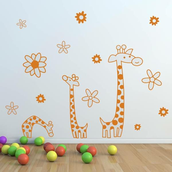 seinätarrat lastentarha kirahvit pikkulasten lelut
